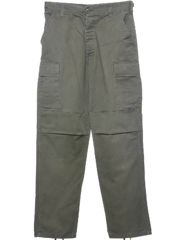 Classic Green Cargo Trousers - W30 L31 Trousers luxurious premium
