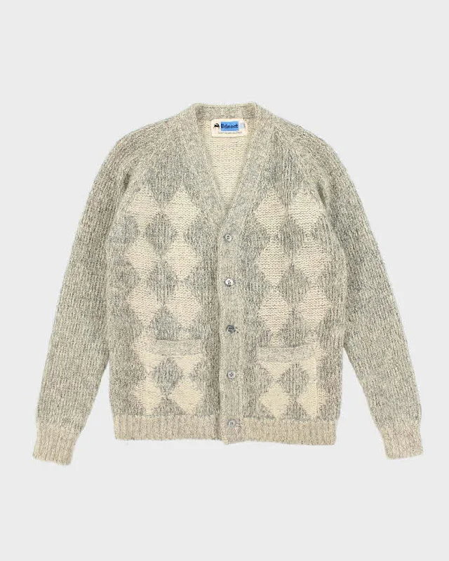 Vintage Edmoot Wool Blend Cardigan - S Asymmetrical,ymmetric Pencil Cardigan