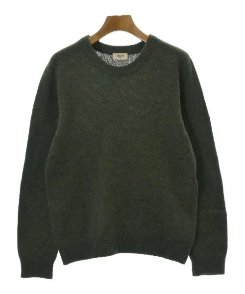 CELINE Sweaters Hooded Caped Shawl Collar