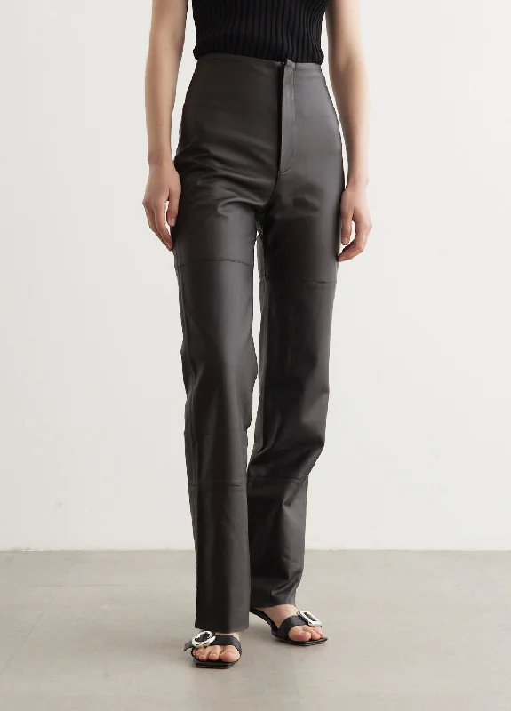 Ally Leather Trousers Trousers Winter Warm
