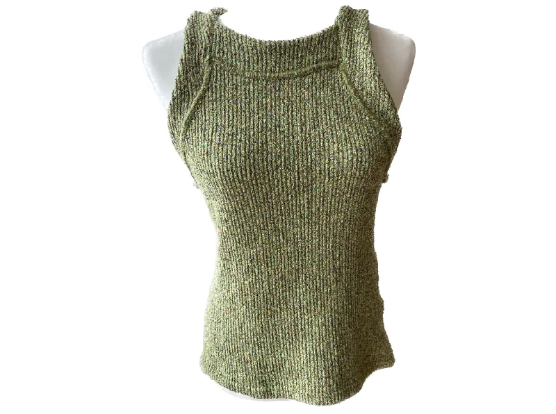 Holzweiler Seat Singlet Green Tank Top coral tank top