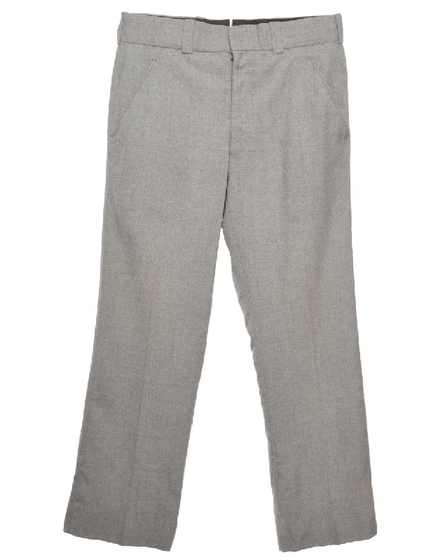 Light Grey Trousers - W36 L31 Trousers chic fashionable