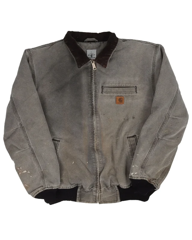 Carhartt Collard Jacket Rayon Fabric Velvet Fabric Corduroy Fabric
