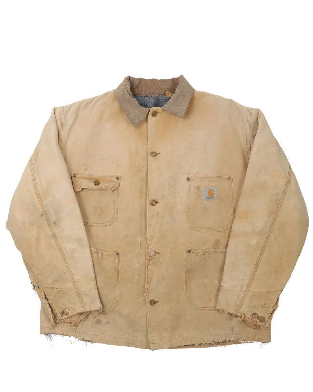 Carhartt Distressed Chore Jacket Bomber Jacket Anorak Windbreaker