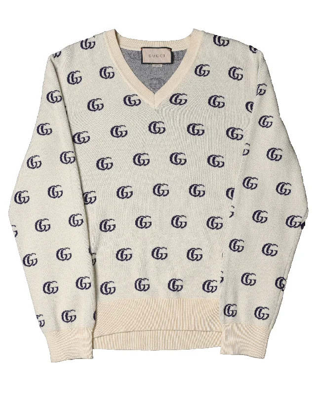 GG Sweater Collared Crew Neck Turtle Neck