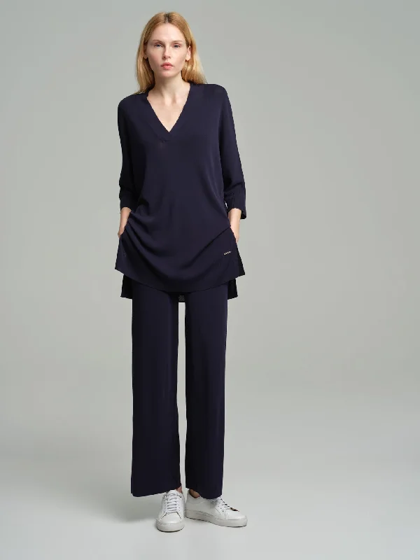 Fancy-knitted trousers Trousers Floral Bohemian