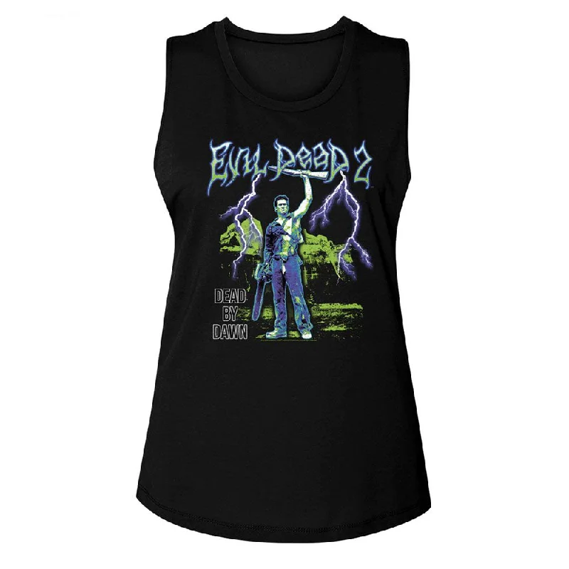 EVIL DEAD Tank Top, Lightning sheer tank top