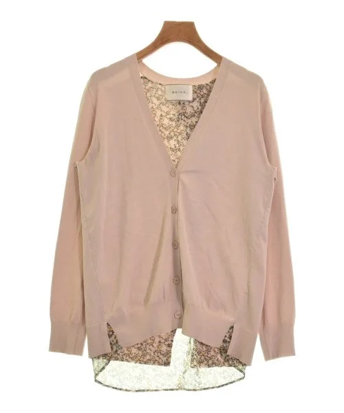 BEIGE, Cardigans Striped Floral Plaid