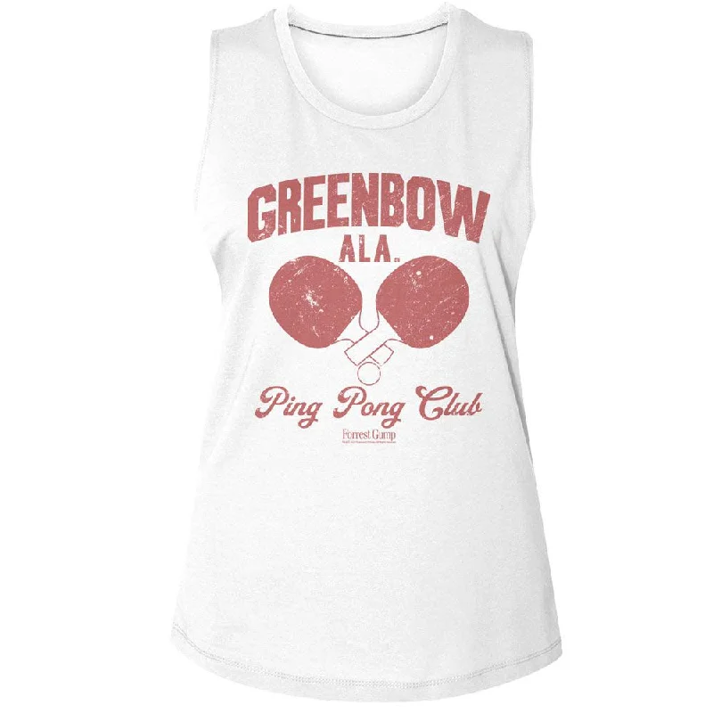 FORREST GUMP Tank Top, Greenbow Ping Pong teal tank top