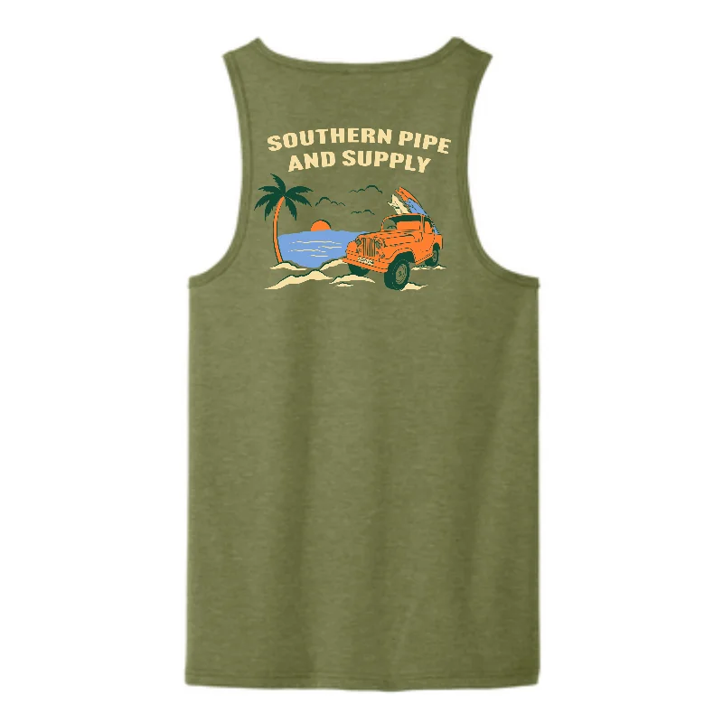 Southern Pipe Summer Jeep Tank cropped tank top