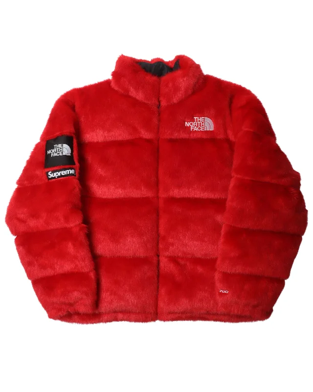 The North Face Faux Fur Jacket V-Neck Jacket Boat Neck Jacket Square Neck Jacket