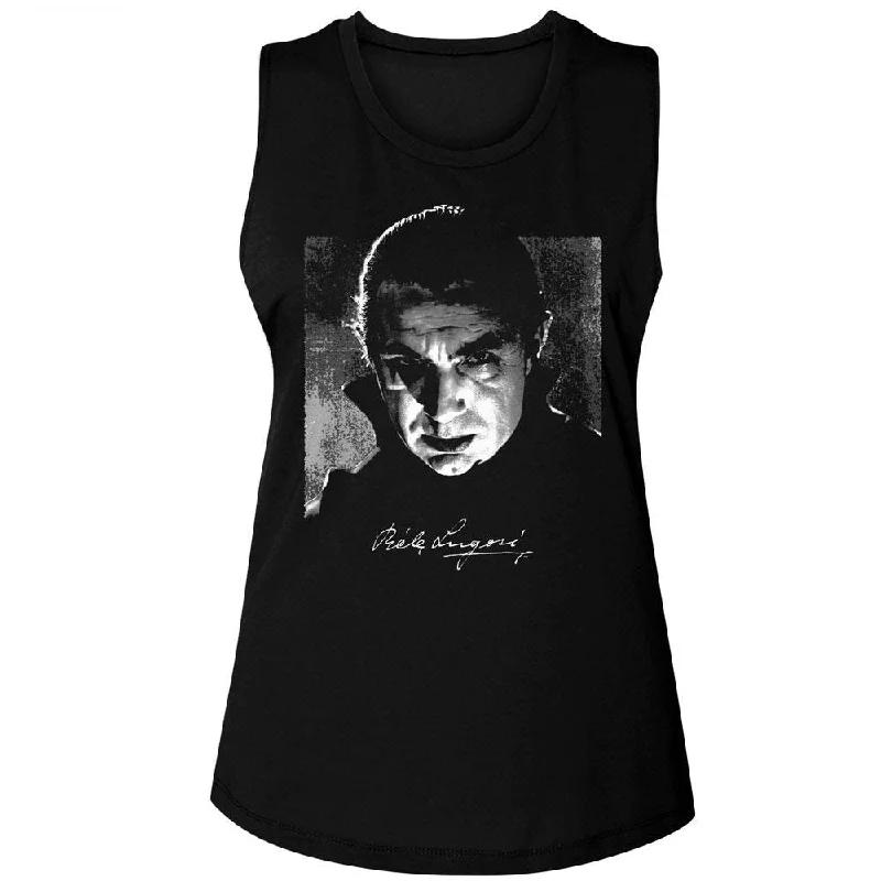 BELA LUGOSI Tank Top, Bw Photo And Signature spandex blend tank
