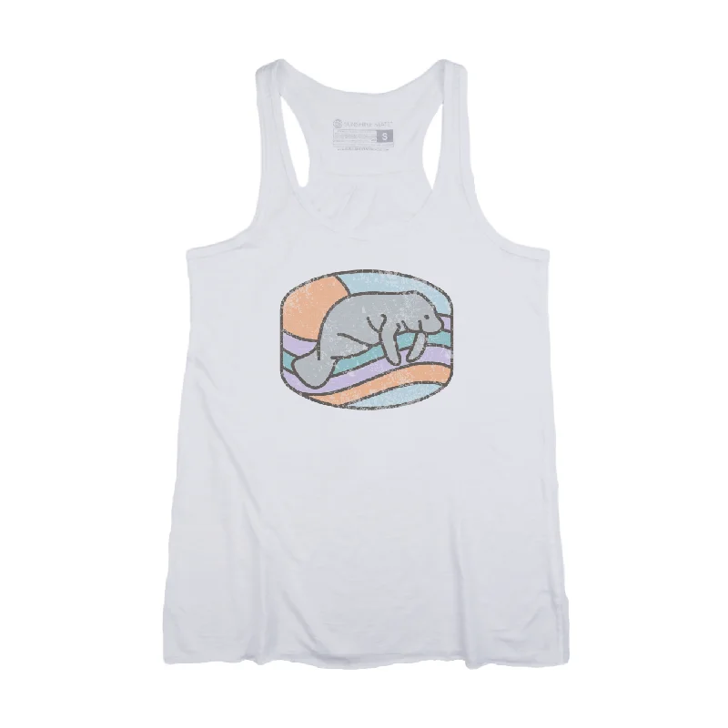 MANATEE FLOWY TANK - WHITE modal blend tank