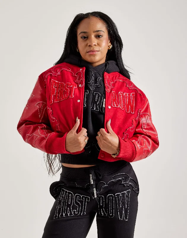 First Row Western Varsity Jacket Mesh Jacket Canvas Jacket Denim Jacket
