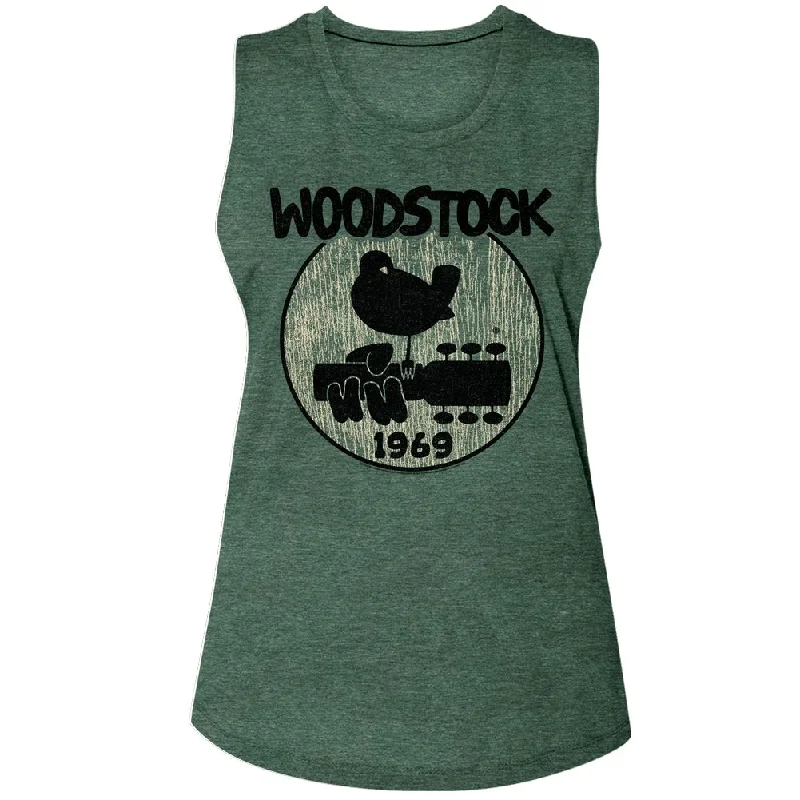 WOODSTOCK Tank Top for Ladies, Big Logo high neck tank