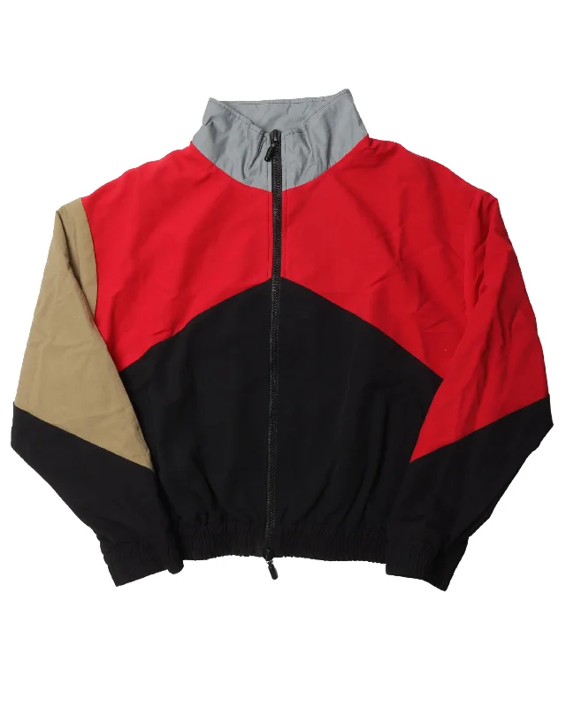 Color Blocked Track Jacket Notch Collar Jacket Peter Pan Collar Jacket Cowl Neck Jacket Color Blocked Track Jacket Notch Collar Jacket Peter Pan Collar Jacket Cowl Neck Jacket