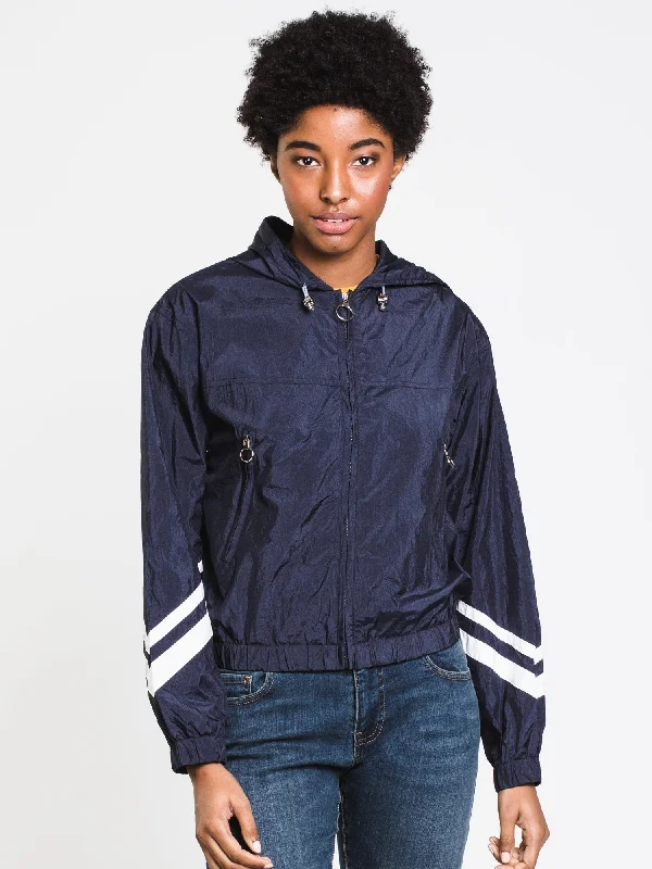 DAISY STRIPED JACKET - CLEARANCE Welt Pockets Slit Pockets Flap Pockets