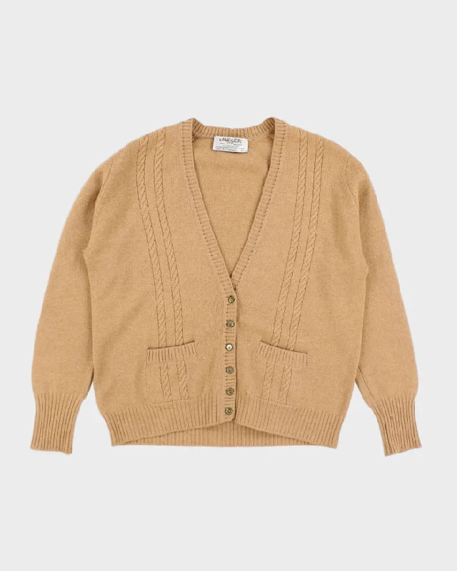 Vintage Jaeger Wool & Cashmere Cardigan - M Terry Terry Cloth Terry Knit