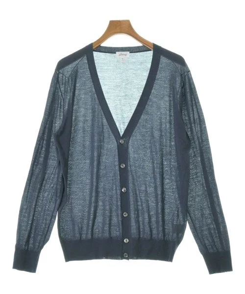 Brioni Cardigans Denim Fabric Leather Fabric Suede Fabric