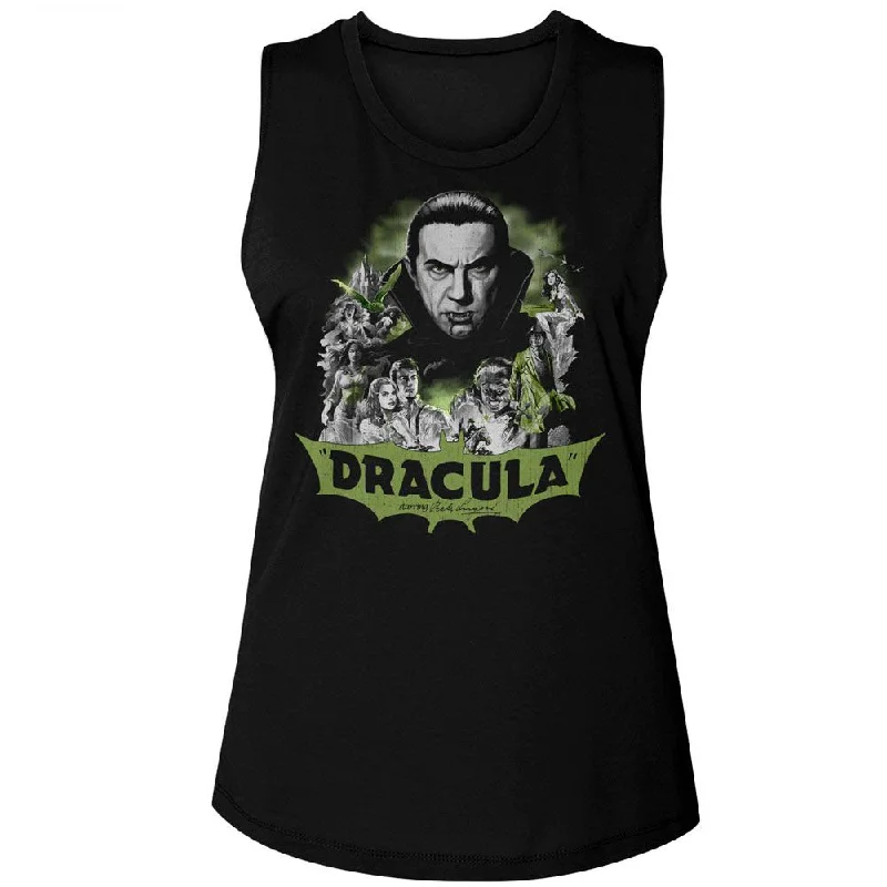 BELA LUGOSI Tank Top, Bw Comic Art slim fit tank