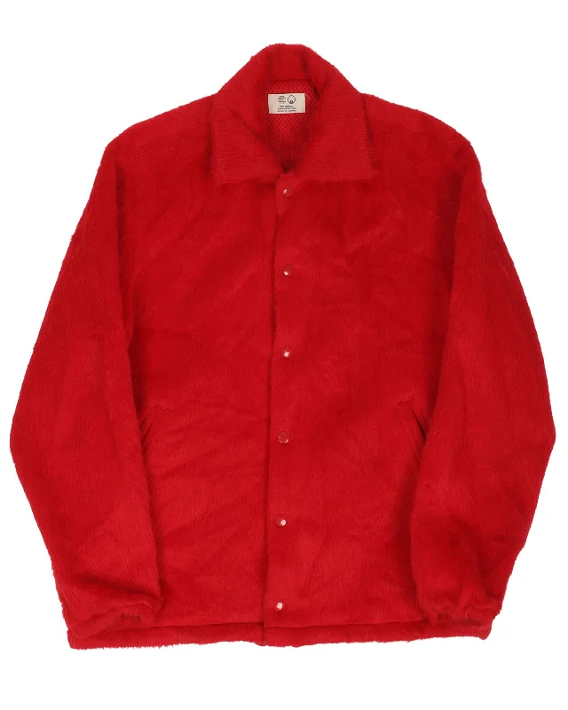 Faux Fur Lined Jacket Jersey Jacket Tulle Jacket Batik Jacket