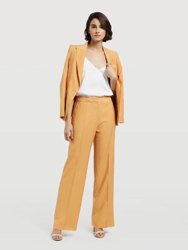 Loose Fit Suit Trousers Trousers Bridal Satin