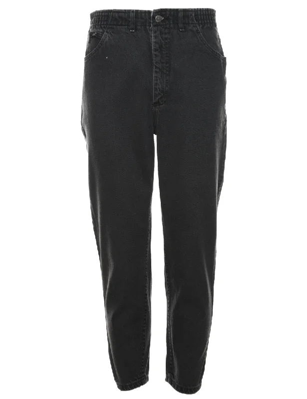 Lee Black Denim Trousers - W30 L27 Trousers Evening Elegant