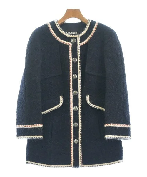 CHANEL Collarless jackets Faux Fur Jacket Real Fur Jacket Shearling Jacket