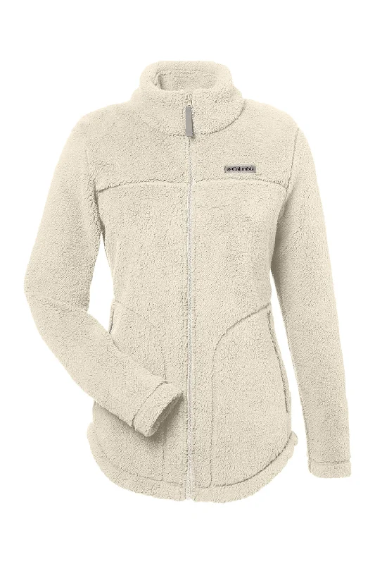 Columbia Womens West Bend Sherpa Fleece Full Zip Jacket - Chalk