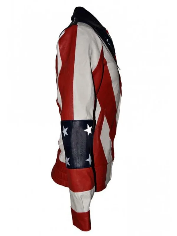 Independence Day Women American Flag Leather Jacket