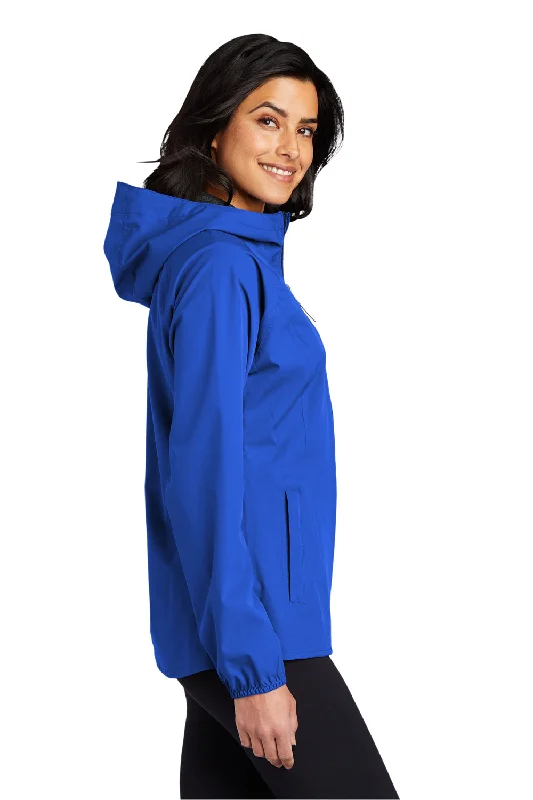 Port Authority Womens Essential Waterproof Full Zip Hooded Rain Jacket - True Royal Blue