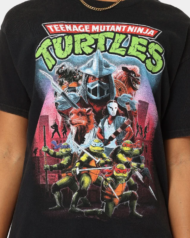 American Thrift X Teenage Mutant Ninja Turtles Poster V1 Vintage T-Shirt Vintage Black