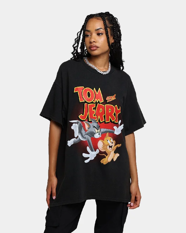 American Thrift X Tom and Jerry Vintage T-Shirt Black Wash