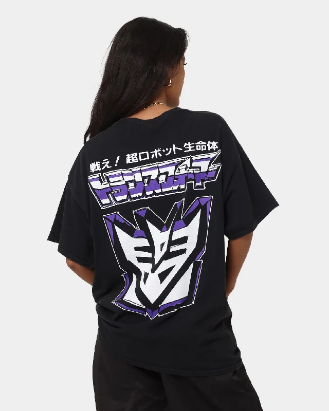 Goat Crew X Transformers Decepticons Vintage T-Shirt Black Wash