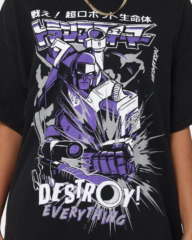 Goat Crew X Transformers Decepticons Vintage T-Shirt Black Wash