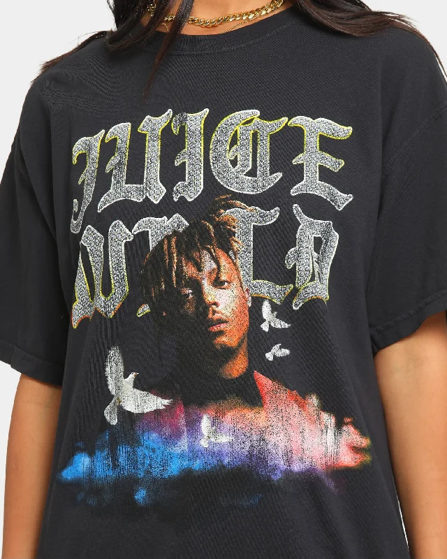 Juice Wrld Old English Vintage T-Shirt Black Wash