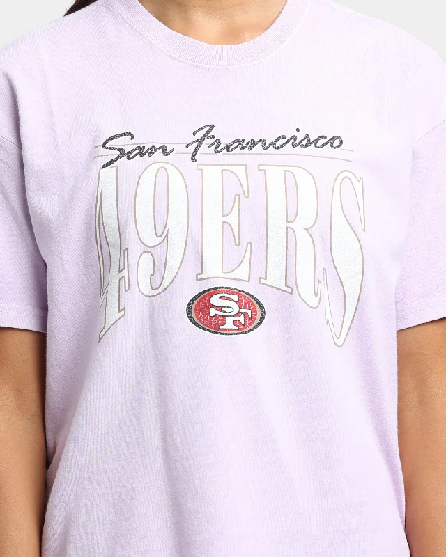 Majestic Athletic Women's San Francisco 49ers NHL Logo Vintage T-Shirt Orchid