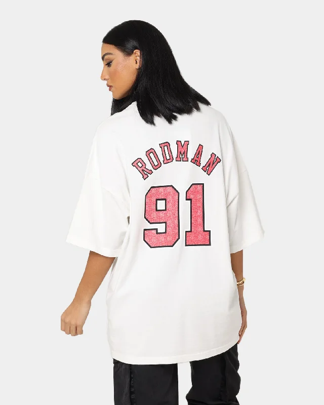 Mitchell & Ness Chicago Bulls Dennis Rodman #91 N & N Oversized T-Shirt Vintage White