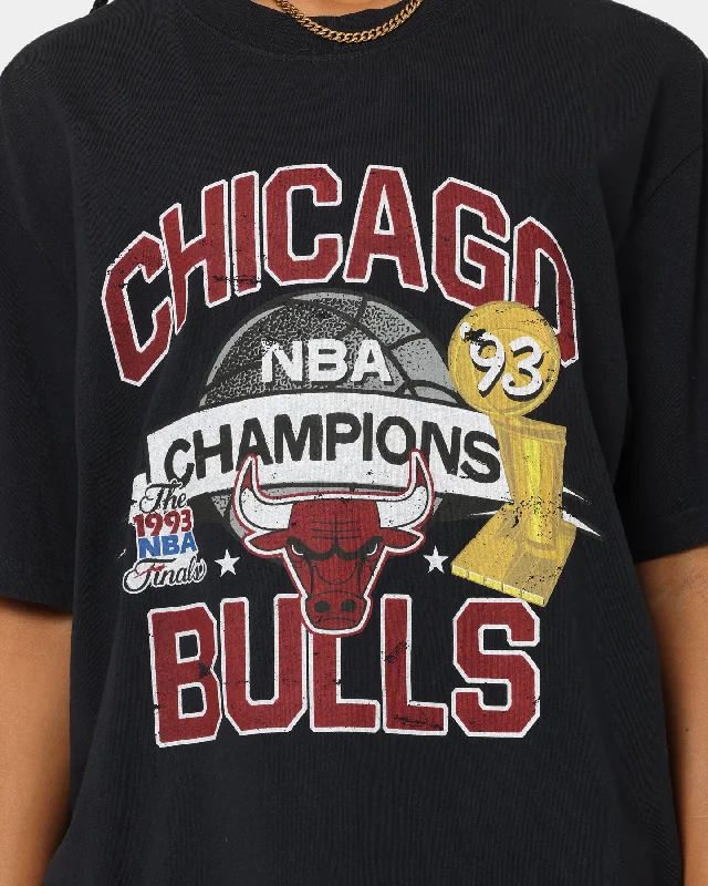 Mitchell & Ness Chicago Bulls Team History Vintage T-Shirt Faded Black