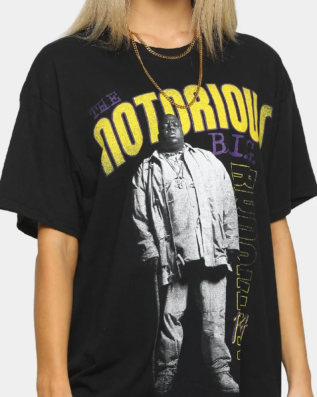 Notorious B.I.G Men's Bootleg Cane Short Sleeve Vintage T-Shirt Black