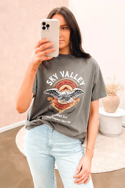 Sky Valley Tee Charcoal