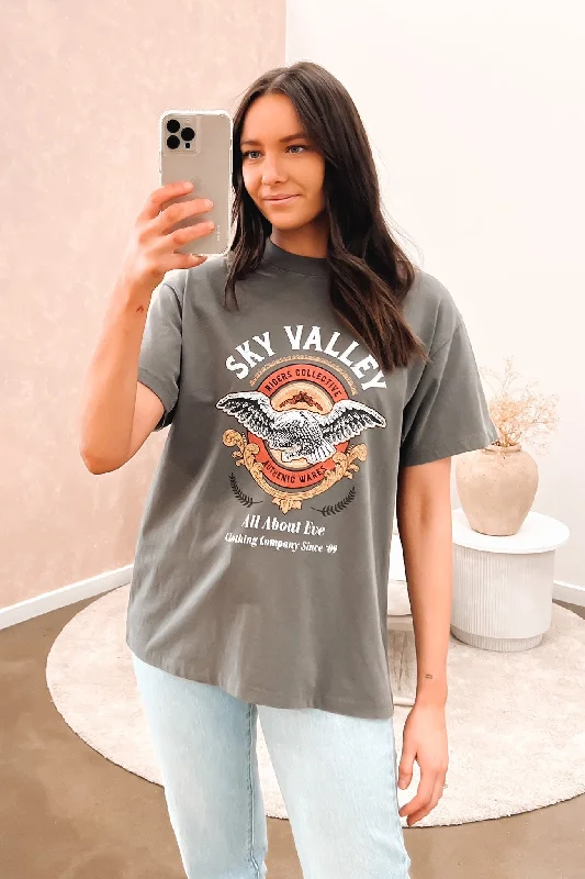 Sky Valley Tee Charcoal