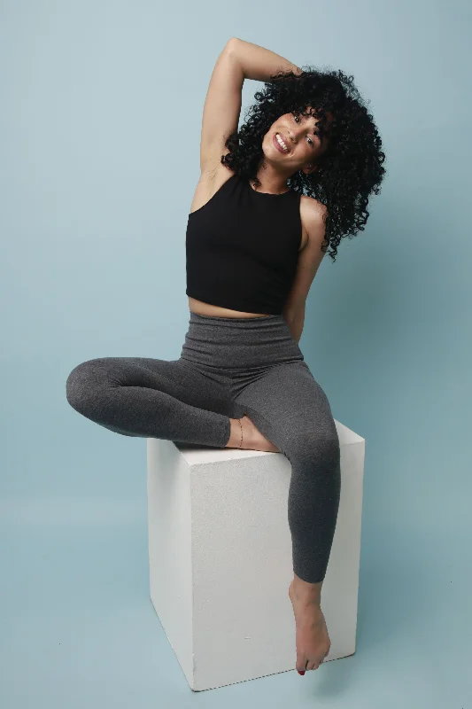 Super High Waist Tib Pant in Super Soft Misty Grey