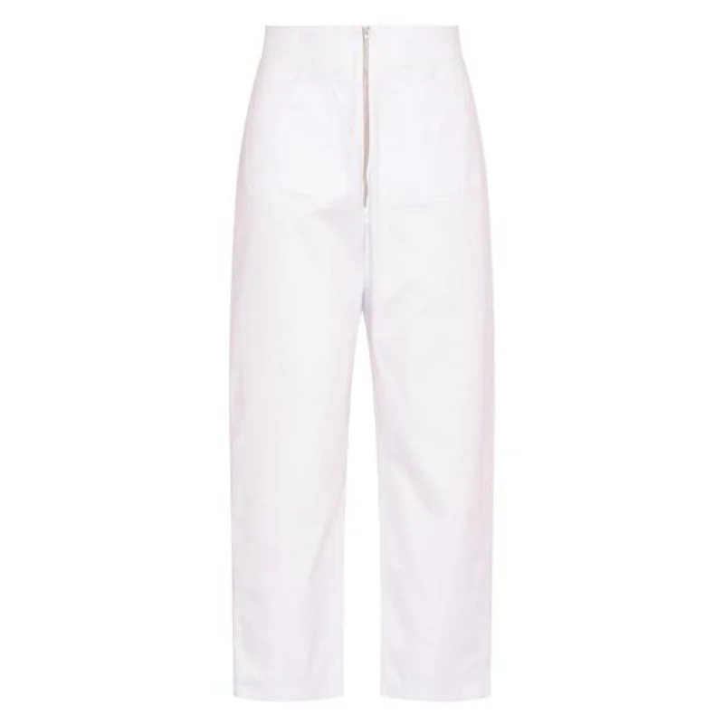 The West Village Patch Pocket Trouser White