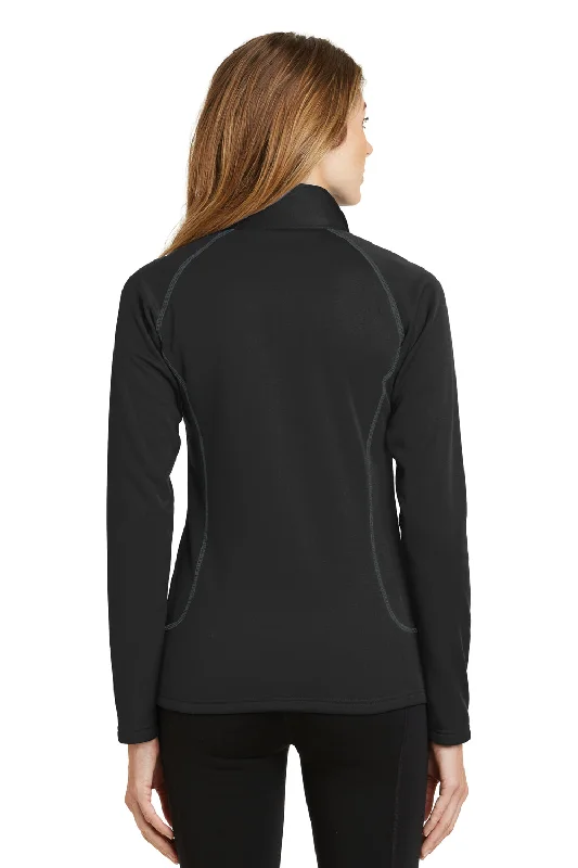 Eddie Bauer Womens Smooth Fleece 1/4 Zip Sweatshirt - Black