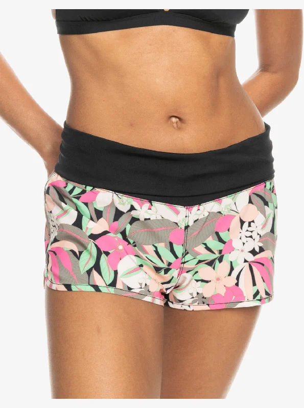 Endless Summer Printed 2"" Boardshorts - Anthracite Palm Song S