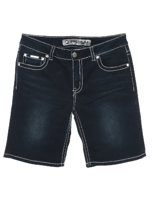 Indigo Denim Shorts - W32 L9