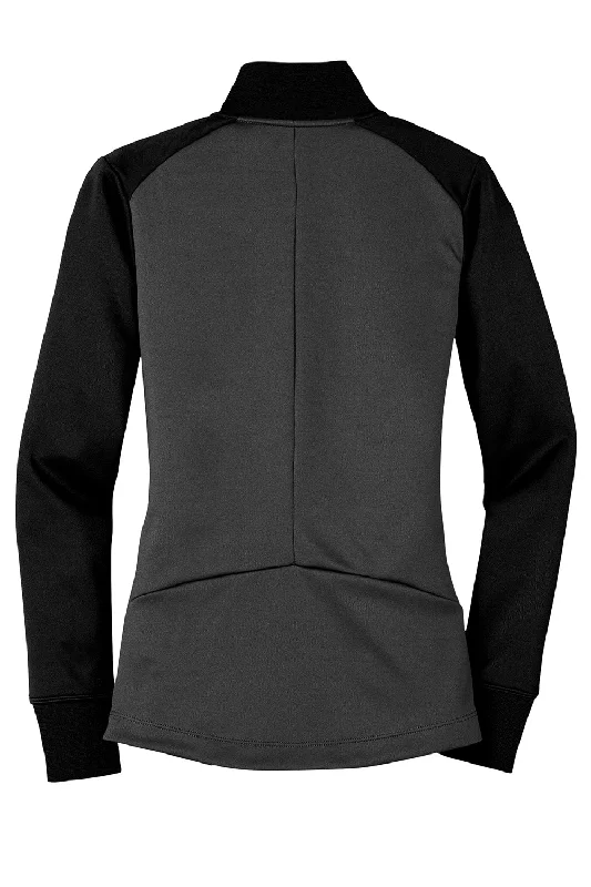 Nike Womens Dri-Fit Moisture Wicking 1/4 Zip Sweatshirt - Anthracite Grey/Black