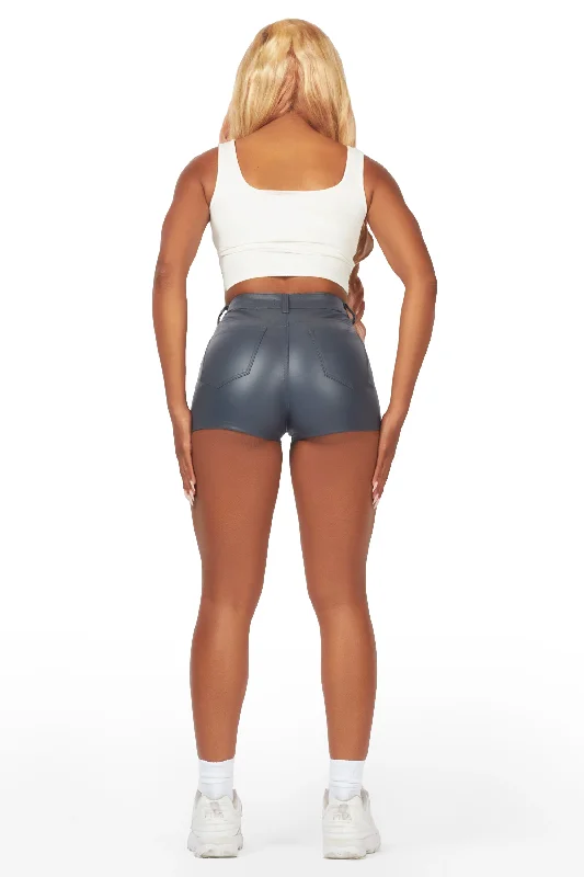 Tamry Grey PU Short