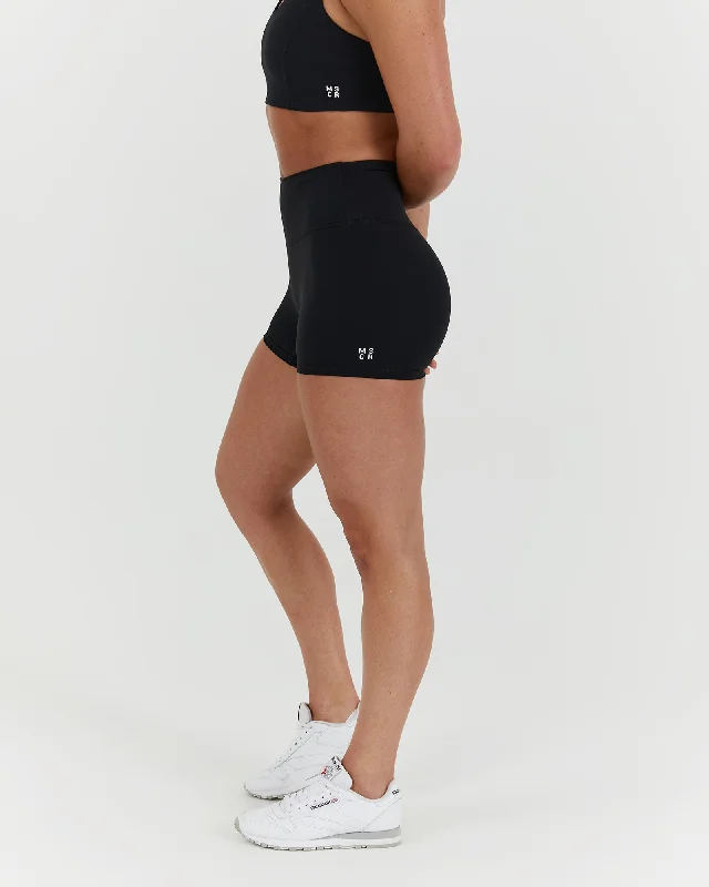 SCULPT MINI SHORTS - BLACK